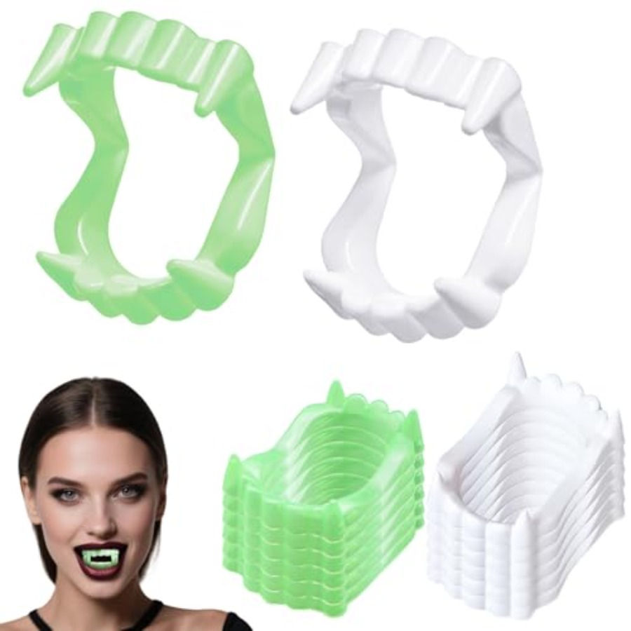 Women'S Vampire Accessories - 12 szt. Halloweenowe Białe Zęby Wampira,