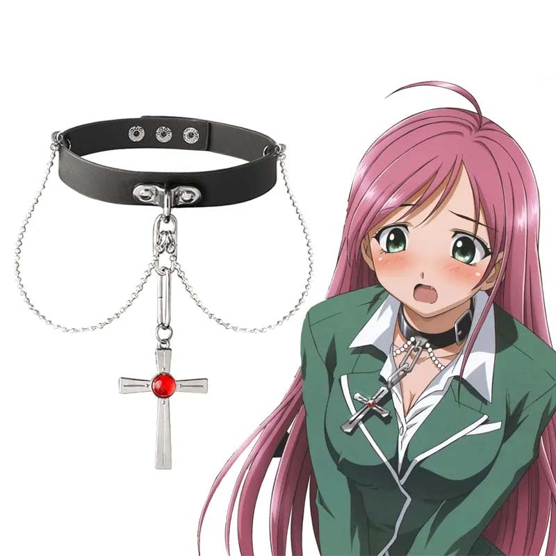 Women'S Vampire Accessories - Anime Rosario i wampir czerwony naszyjnik