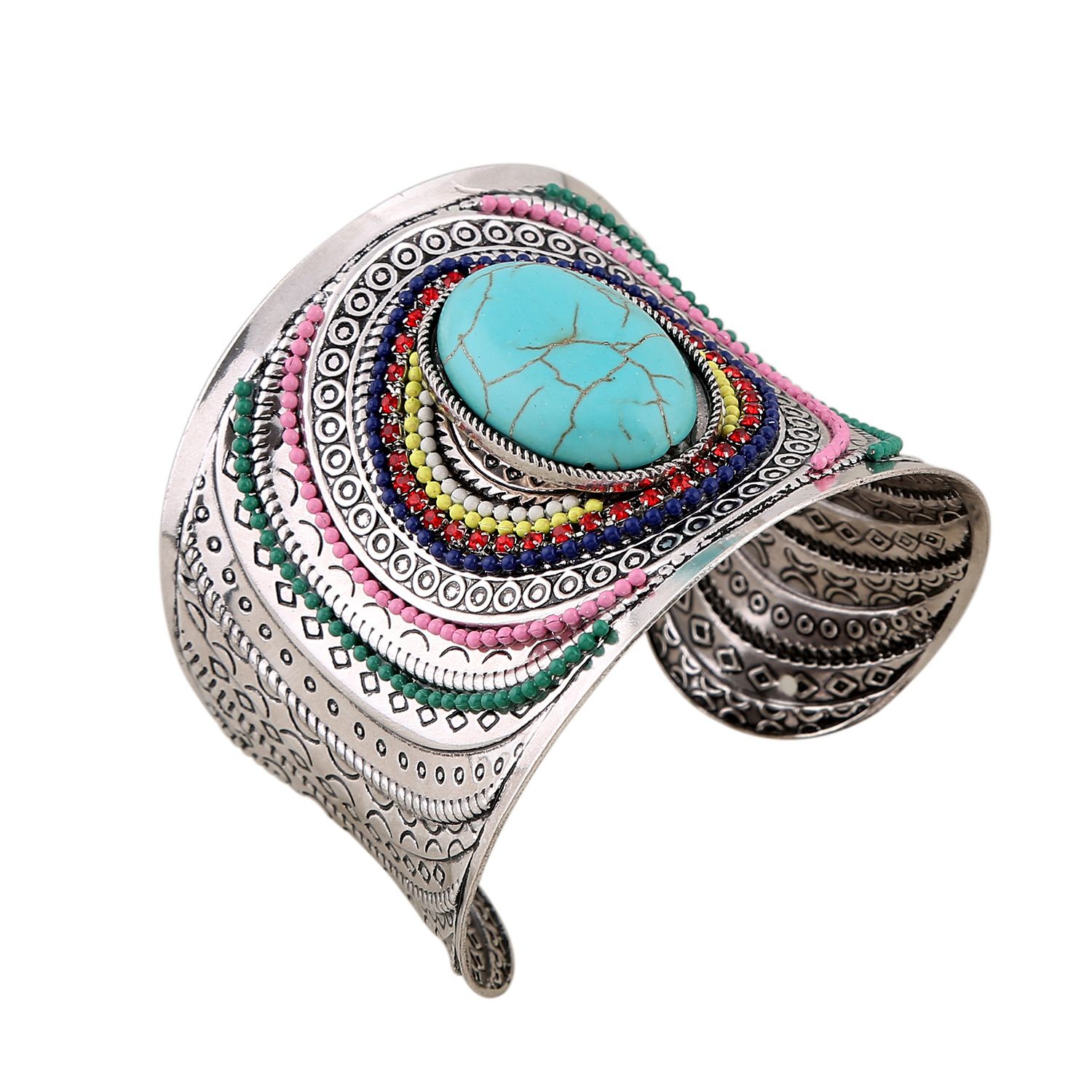 Women Accessories Nepal - Ręcznie wykonany, misternie rzeźbiony etniczny mankiet