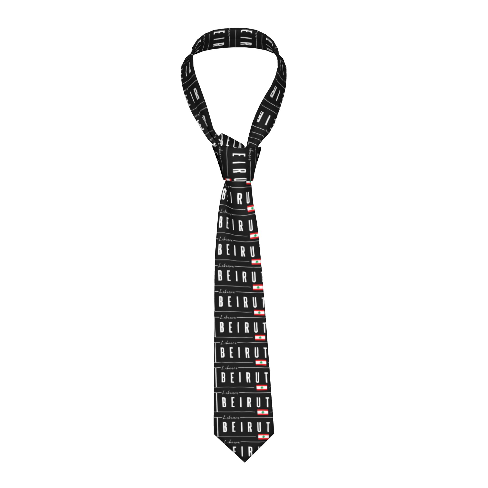 Women Accessories Lebanon - Krawat z flagą Bejrutu Libanon, krawaty