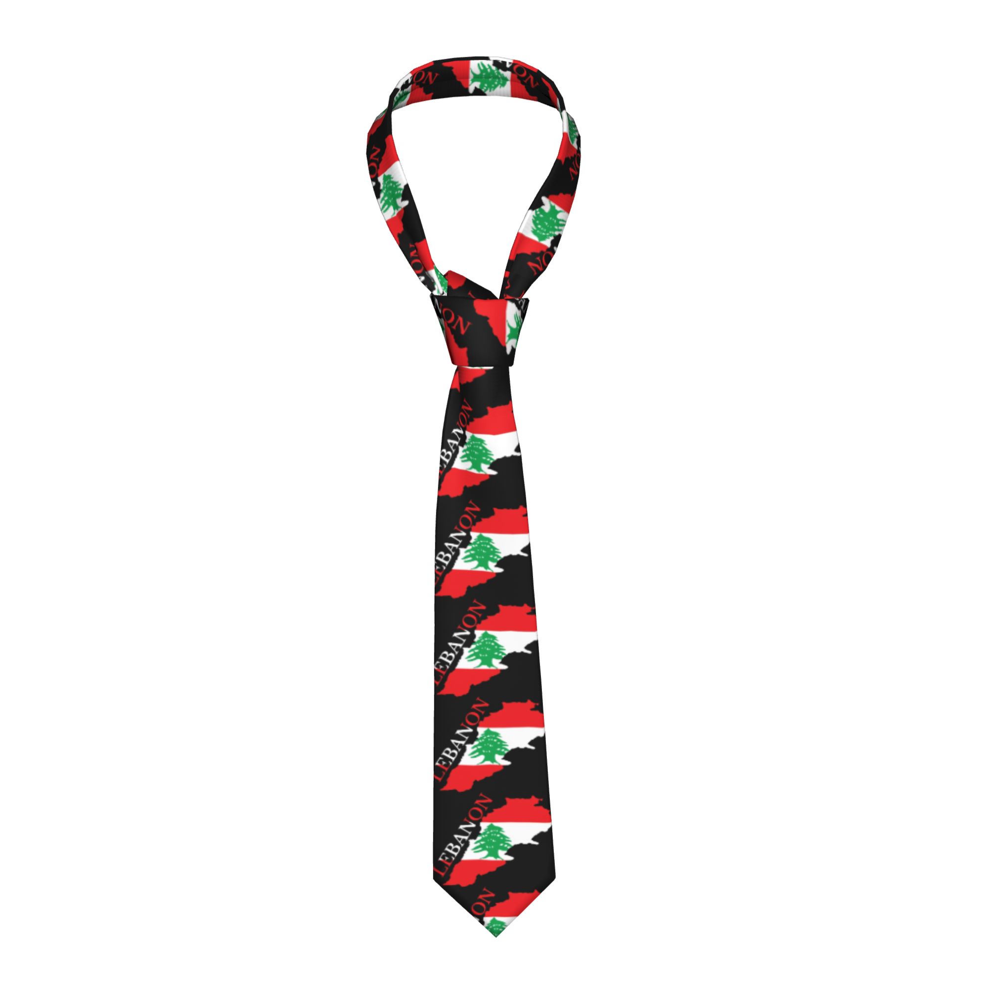 Women Accessories Lebanon - Krawat z mapą Libaunu, flaga Libaunu,