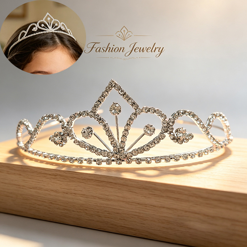 Srebrna Korona Ślubna z Cyrkon – Women'S Hair Accessories Wedding recenzja i cena
