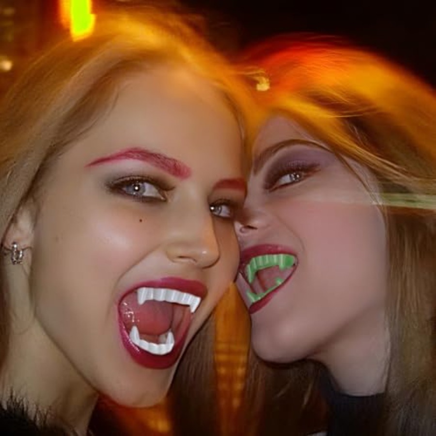 12 szt. Halloweenowe Białe Zęb – Women'S Vampire Accessories recenzja i cena
