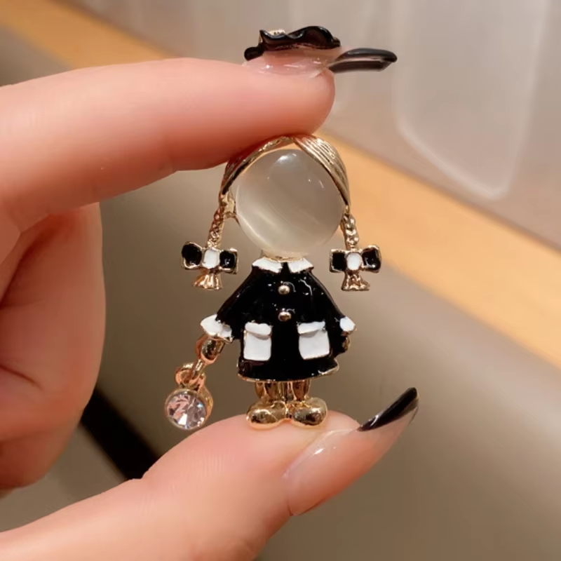 Wykwintne, urocze broszki z cz – Women Jewelry Accessories For Black Dress recenzja i cena