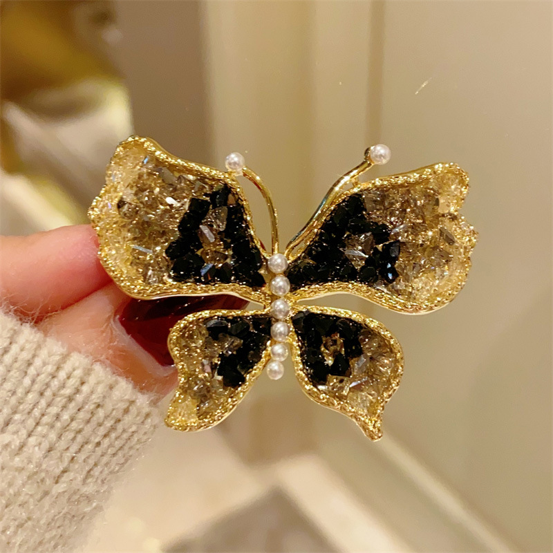 Czarne broszki motylkowe dla k – Women Jewelry Accessories For Black Dress recenzja i cena