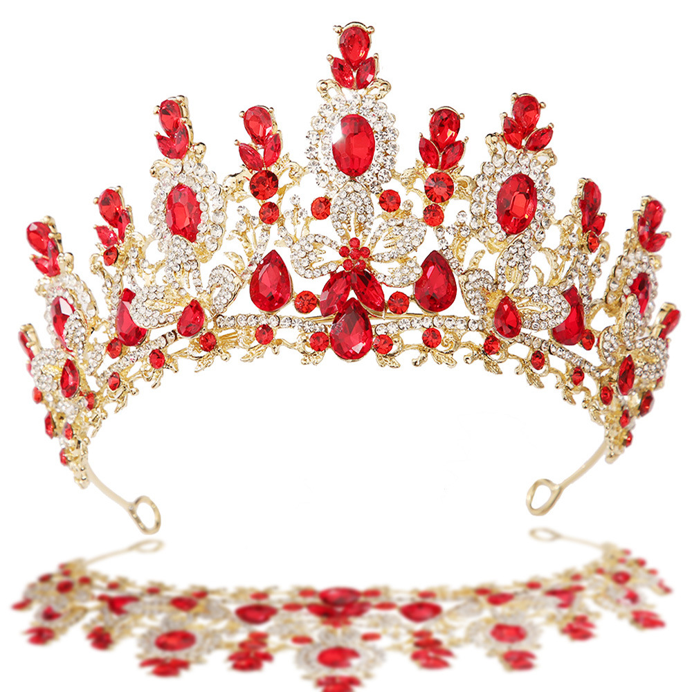 Barokowa Księżniczka Czerwona  – Women Jewelry Accessories For Black Dress recenzja i cena