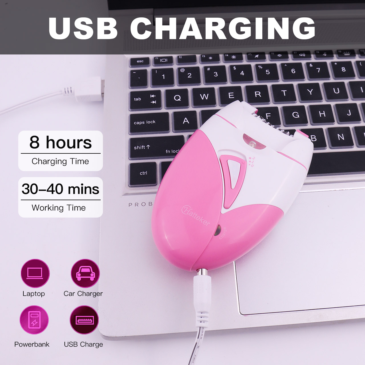 Elektryczny depilator Hatteker – Women Accessories Clearance recenzja i cena