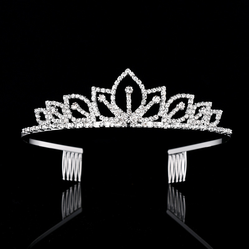 Srebrna Korona z Błyszczącymi  – Women'S Hair Accessories Wedding recenzja i cena
