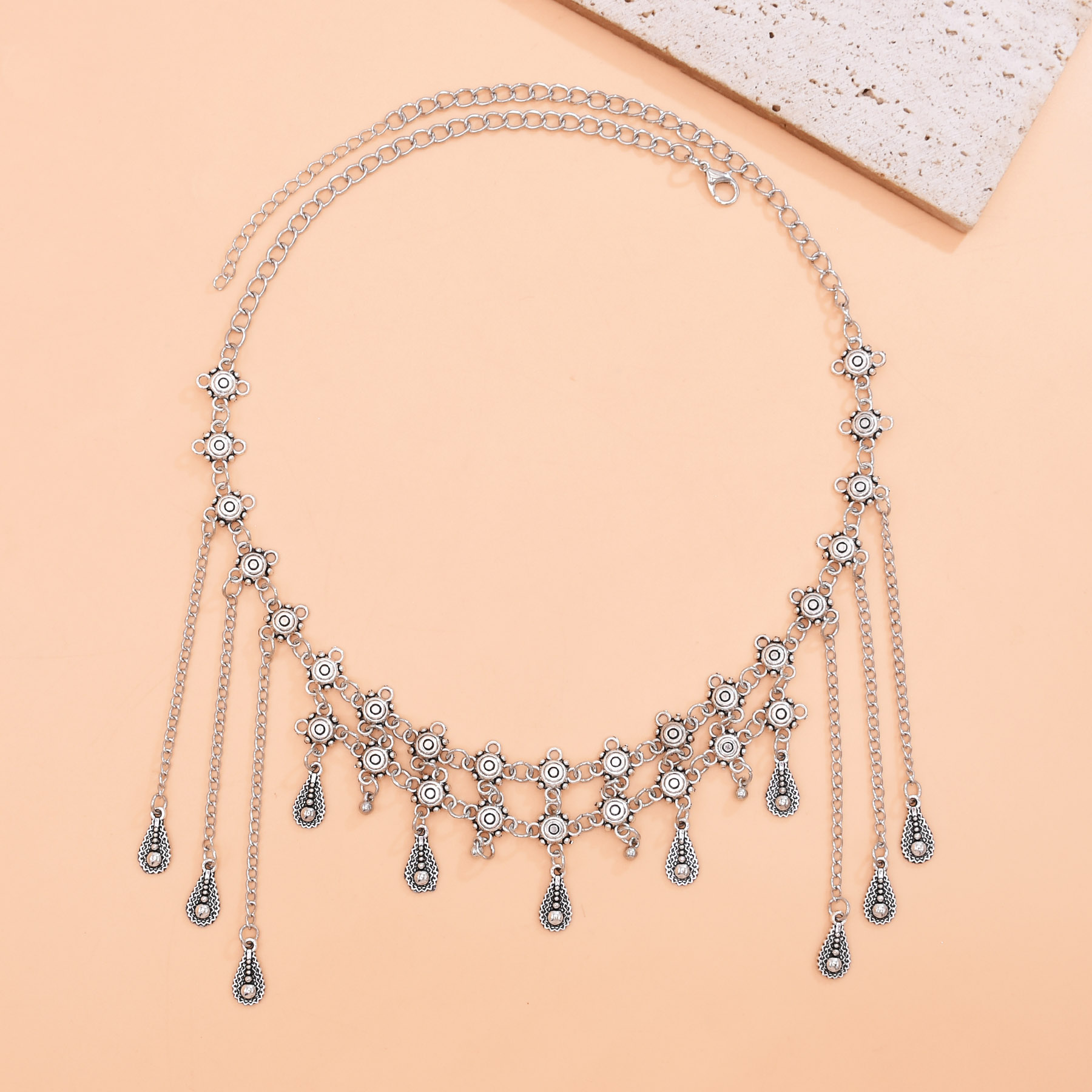 Vintage Srebrny Stop Długi Łań – Women Accessories Nepal recenzja i cena