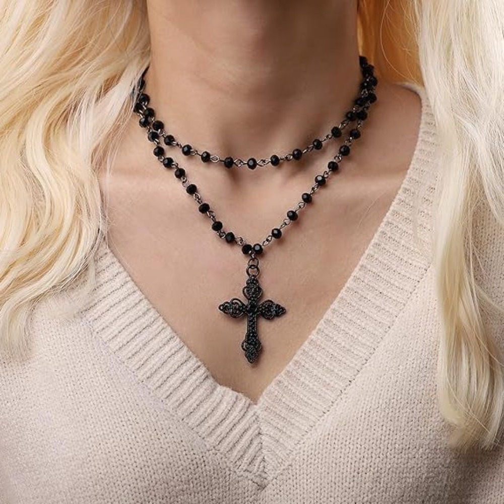 Naszyjnik damski z czarnymi ko – Women'S Vampire Accessories recenzja i cena
