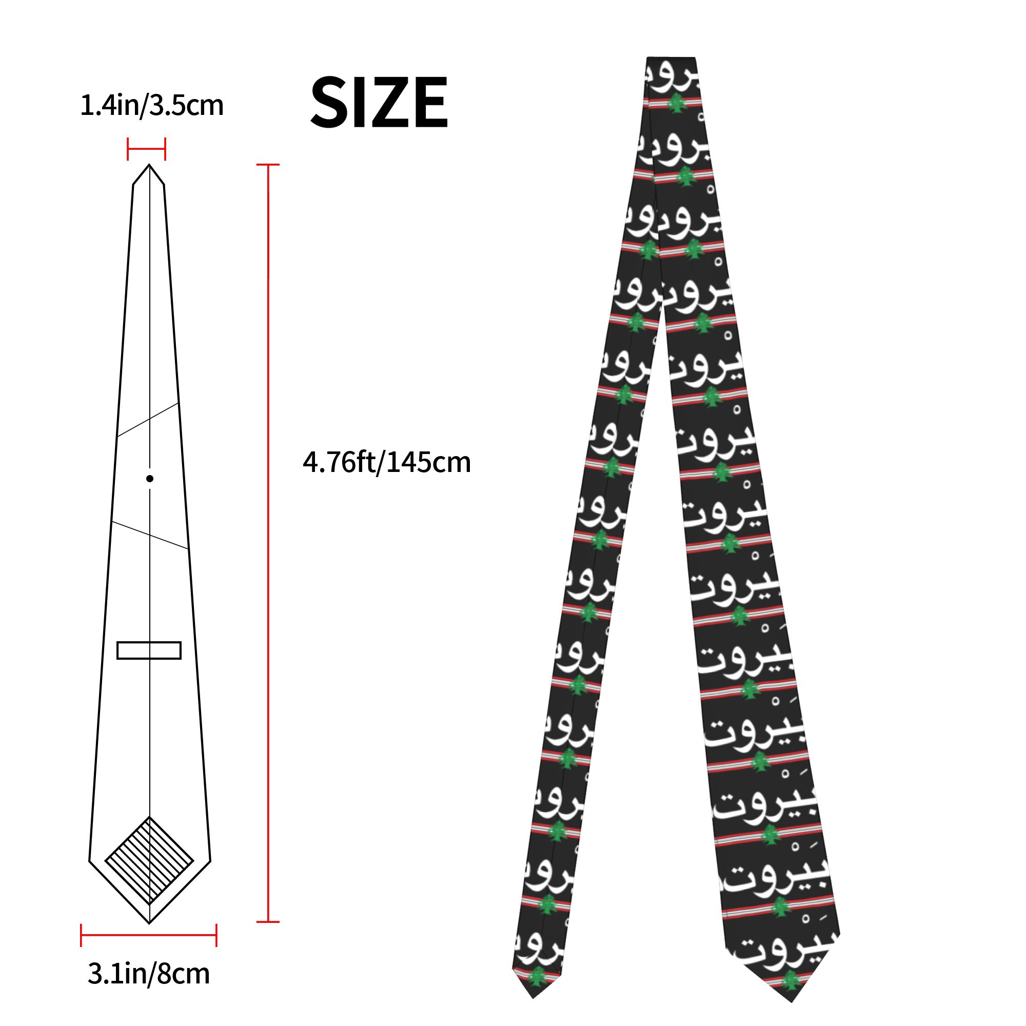 Krawat z flagą Libanonu i arab – Women Accessories Lebanon recenzja i cena