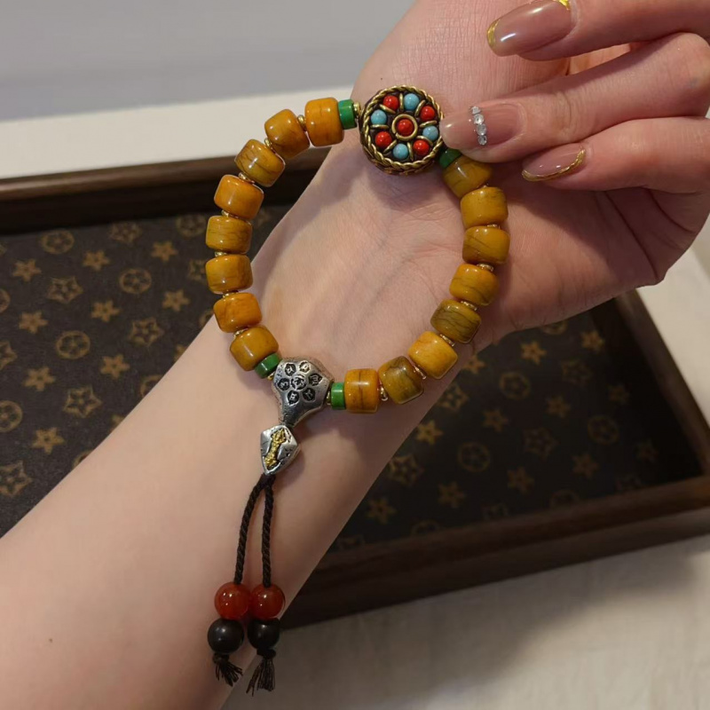 Yak Bone Dopasowane bransoletk – Women Accessories Nepal recenzja i cena