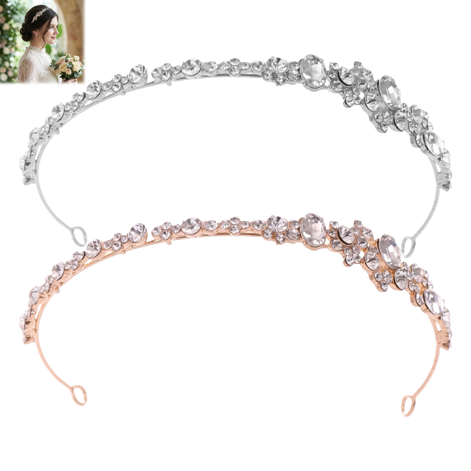 Aluminiowa opaska do włosów z  – Women'S Hair Accessories Wedding recenzja i cena