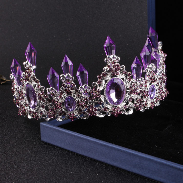 Szlachetne fioletowe kryształo – Women Jewelry Accessories For Black Dress recenzja i cena